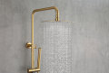 Dusjsett m/termostat Ø250 mm messing